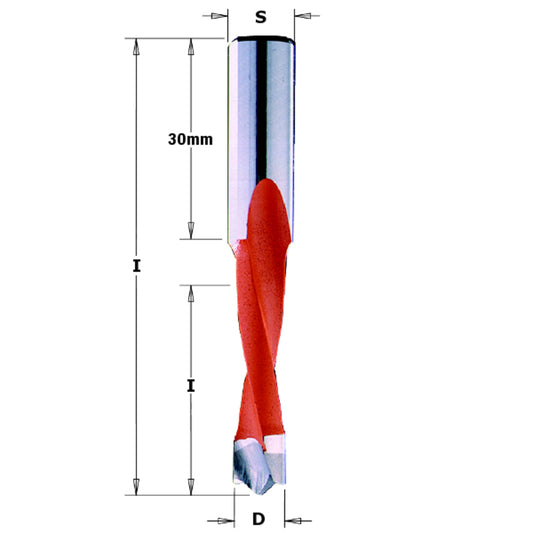 Stehle HW Dübelbohrer mit spezieller Schneidgeometrie 6x25x57,5mm Rechts