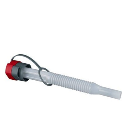 Pressol Flexibles Auslaufrohr, Verschlusskappe-rot, Für Wasserkanister, stapelbar, Für Kraftstoffkaniste, Mit FKM-Dichtung