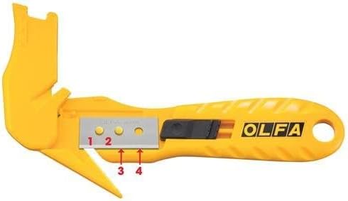 OLFA Sicherheits-Cuttermesser SK-10 12,5mm geeignet für Pappe, Bänder, Folien und sonstiges Verpackungsmaterial