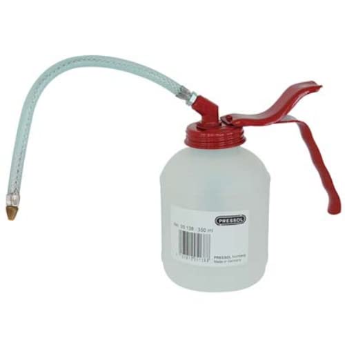 Pressol Standardöler-350 ml-PE-weiß, EWKP-Flexrohr-210 mm,Einfach wirkende Kunststoffpumpe (EWKP) Pumpwerk ermöglicht dosierte Tropfenabgabe