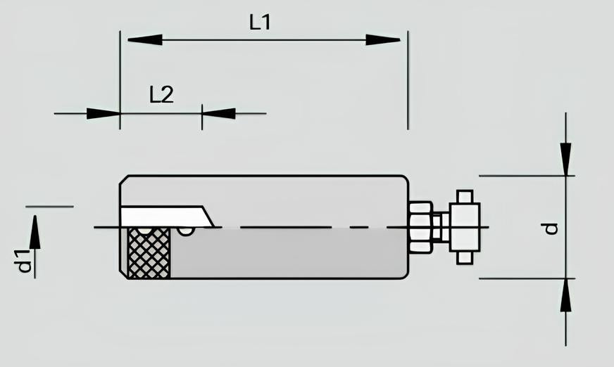 CNC Adapter mit Zylinderschaft fuer Schaftwerkzeugen 10mm