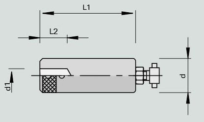 CNC Adapter mit Zylinderschaft fuer Schaftwerkzeugen 12mm