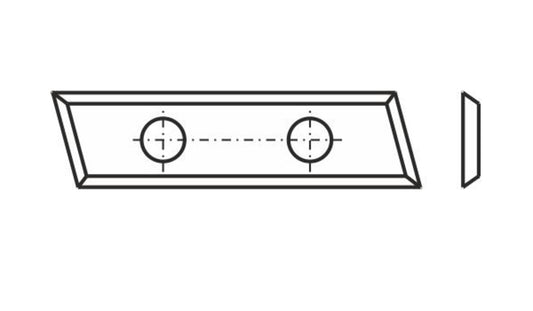 Wendemesser aus Vollhartmetall - Ersatzteil - 31,5x9x1,5 mm Schneide Z4 für Art. 235 15°