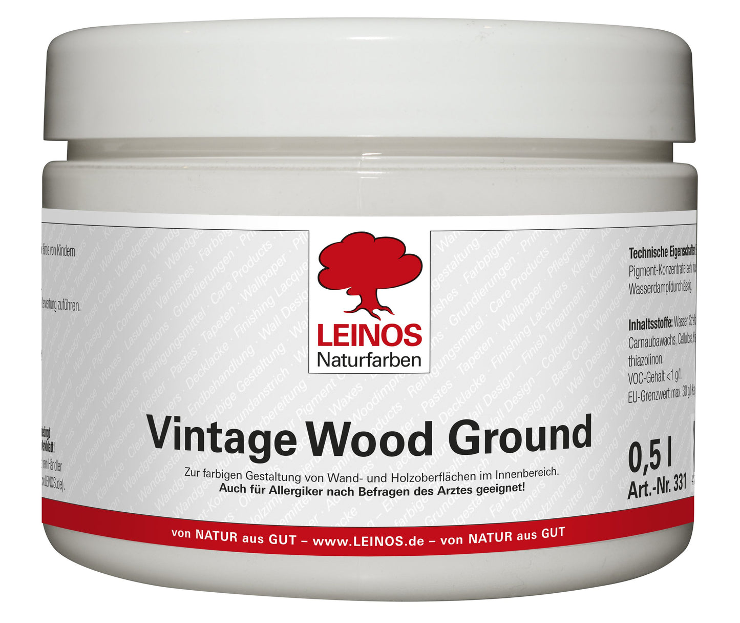 LEINOS 331 Vintage Wood Ground 0,5 l