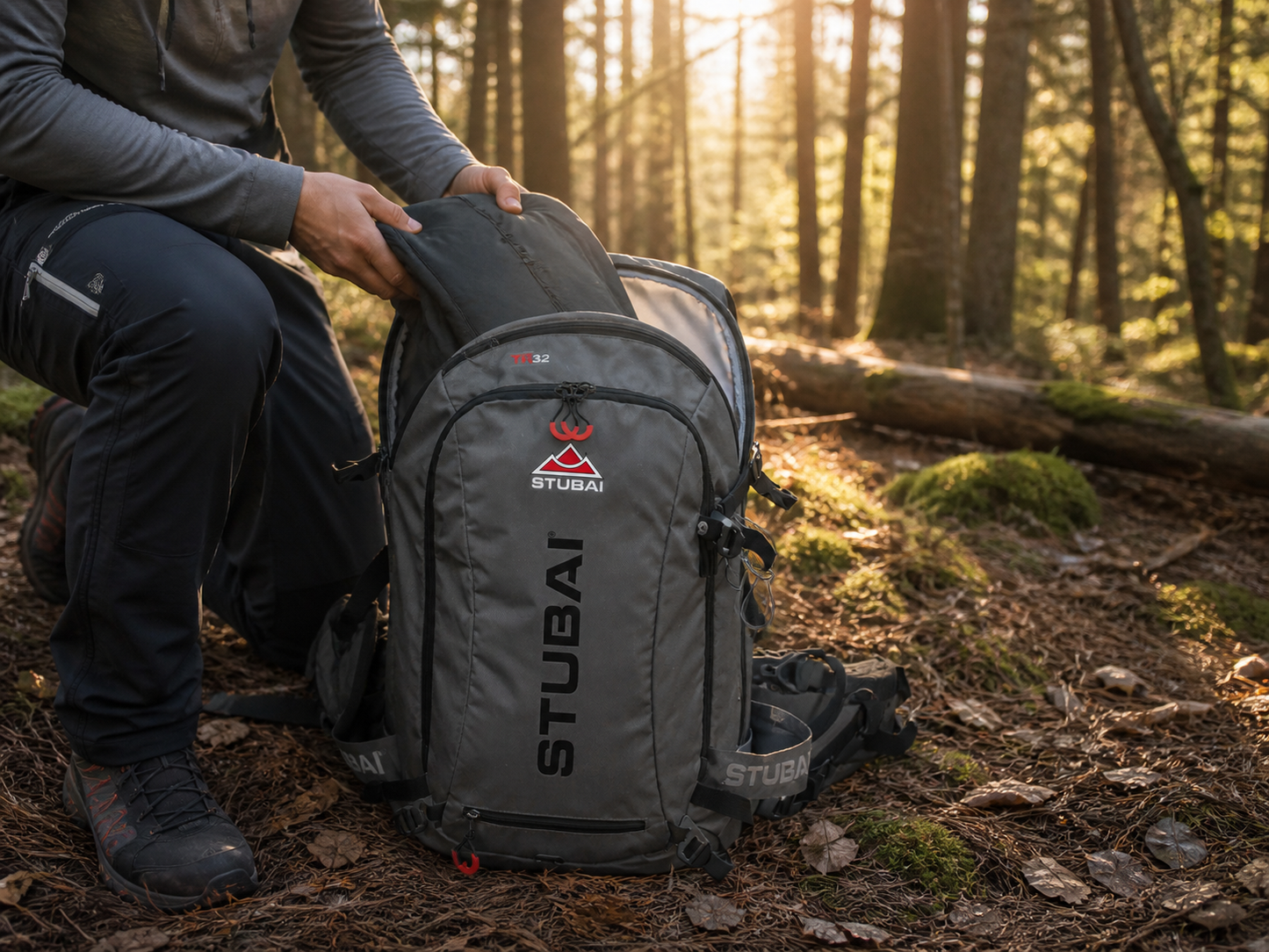 STUBAI Skitourenrucksack THIRTY 3.0 | 32 L Volumen | leicht (1,2 kg) | mit Ski-, Snowboard-, Helm-, Pickelhalterung | Sicherheitsfach, Brillenfach, Trinksystem-kompatibel | Modell 9507