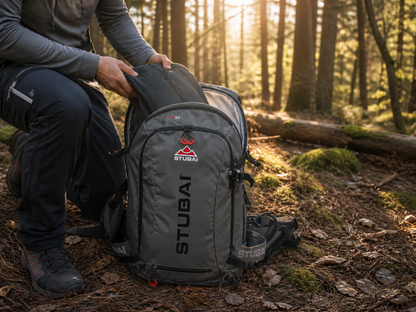 STUBAI Skitourenrucksack THIRTY 3.0 | 32 L Volumen | leicht (1,2 kg) | mit Ski-, Snowboard-, Helm-, Pickelhalterung | Sicherheitsfach, Brillenfach, Trinksystem-kompatibel | Modell 9507