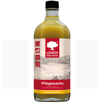 Leinos-Pflegewachs 340 | 0,25 Liter | Leicht verarbeitbares Wachsfinish | Für gewachste Flächen & wenig beanspruchte geölte Oberflächen | Auffrischung & Veredelung für Möbel, Holz & Naturmaterialien