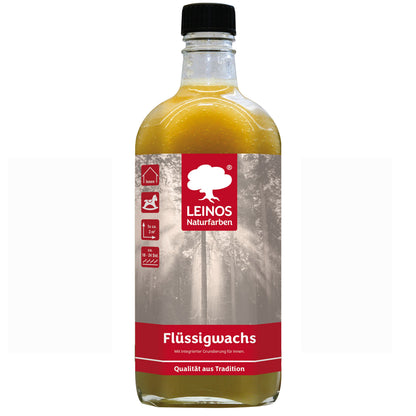 LEINOS 342 Flüssigwachs für Innen mit integrierter Grundierung 0,25 l