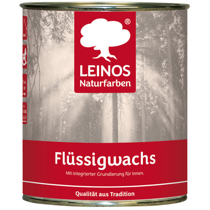 LEINOS 342 Flüssigwachs für Innen mit Grundierung 0,75l