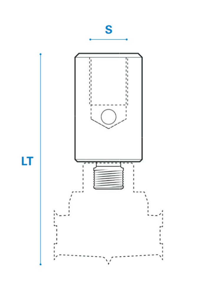 Adapter M10 Scheer® Rechts Al 58 - M10x1,5