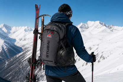 STUBAI Skitourenrucksack THIRTY 3.0 | 32 L Volumen | leicht (1,2 kg) | mit Ski-, Snowboard-, Helm-, Pickelhalterung | Sicherheitsfach, Brillenfach, Trinksystem-kompatibel | Modell 9507