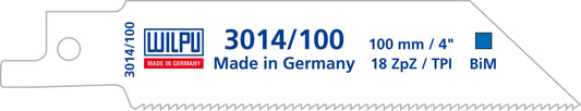 Wilpu 5 Säbelsägeblätter für Metall 100x19x0,9mm Z18