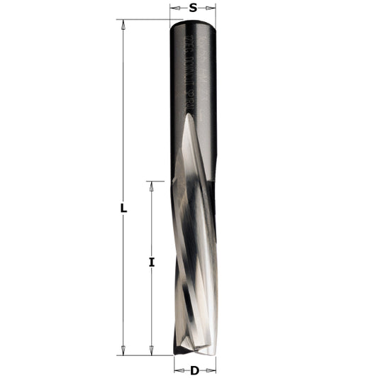Vollhartmetall Schlichtfräser 16x55x110mm mit negativ spiralgenuteten Schneiden Z3 Linkslauf