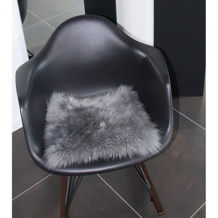 Heitmann Quadratische Sitzauflagen, Fellmaß ca. 44 x 44 cm braun