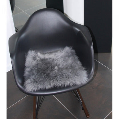 Heitmann Quadratische Sitzauflagen, Fellmaß ca. 44 x 44 cm braun