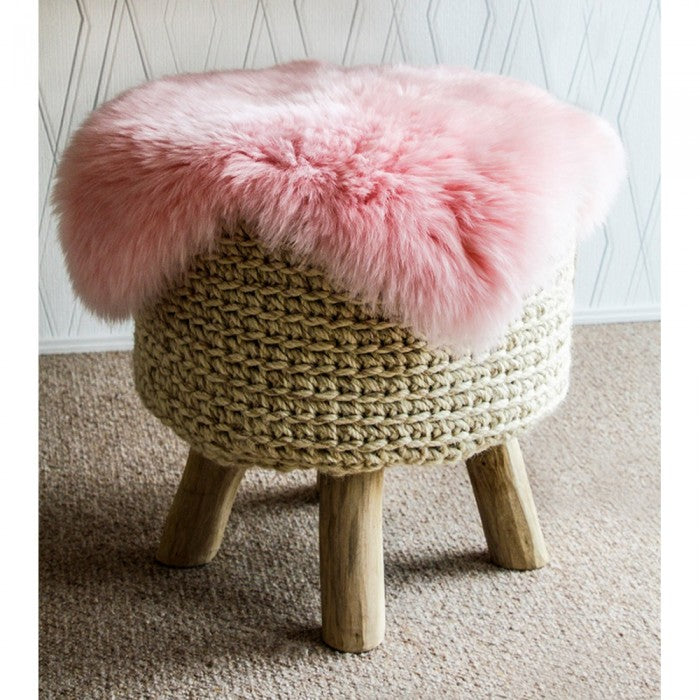 Heitmann Quadratische Sitzauflagen, Fellmaß ca. 44 x 44 cm rot