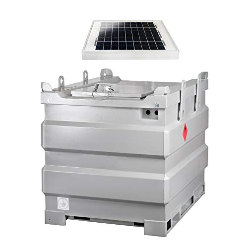 Pressol mobiSTEEL-1000 l-doppelwandig, Stahl-mit Solarpumpenset-10 W-F
