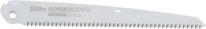 Silky Gomboy 270 Ersatzblatt 270 mm – Klappsäge Sägeblatt mit 10 Zähnen/30 mm – Premium Japanstahl – für trockenes & frisches Holz – passend für Silky Gomboy KSI522127 – präzise Zugschnitte