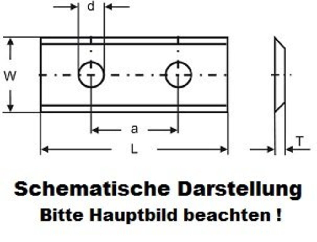 10 Wendeschneidplatten, 4 Schneidkanten 29,5x11x1,5x14