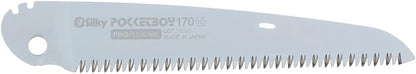 Silky Ersatzblatt für Pocketboy 170 mm – schwarz, Zahnung mittel – Original-Sägeblatt für Klappsäge – 10 Zähne/Zoll – sauberer Schnitt – impulsgehärtet – Made in Japan – Artikel 346-17