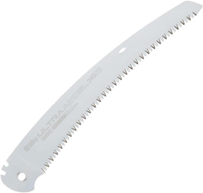 Silky Ersatzblatt für Ultra Accel Curve 240mm Klappsäge, gebogenes Sägeblatt mit grober Mirai-Me Verzahnung 7,5 Zähne/30mm, schnelle saubere Schnitte, ideal für Baumpflege und Astschnitt