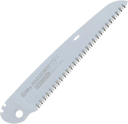 Silky Ersatzblatt für Pocketboy 170 mm – schwarz, Zahnung mittel – Original-Sägeblatt für Klappsäge – 10 Zähne/Zoll – sauberer Schnitt – impulsgehärtet – Made in Japan – Artikel 346-17