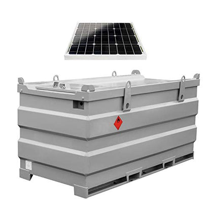 Pressol mobiSTEEL-2000 l-doppelwandig, Stahl-mit Solarpumpenset-30 W-F