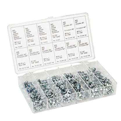 Pressol Schmiernippel-Sortimentskasten, 140 Stück