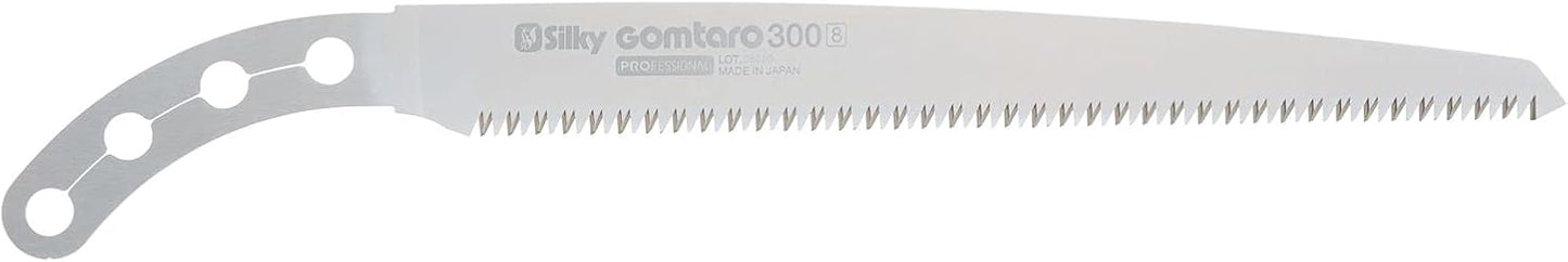 SILKY Ersatzsägeblatt Gomtaro 300 mm | grob 8 Z/30 mm Mirai-Me | Zugsägeblatt für frisches Holz | schnell & sauber | hartverchromt gegen Rost & Harz | Original Silky