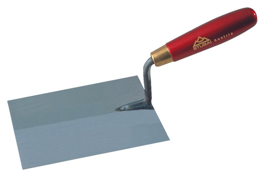 STUBAI Süddeutsche Gipserkelle Aktion rot metallic Heft 180 mm