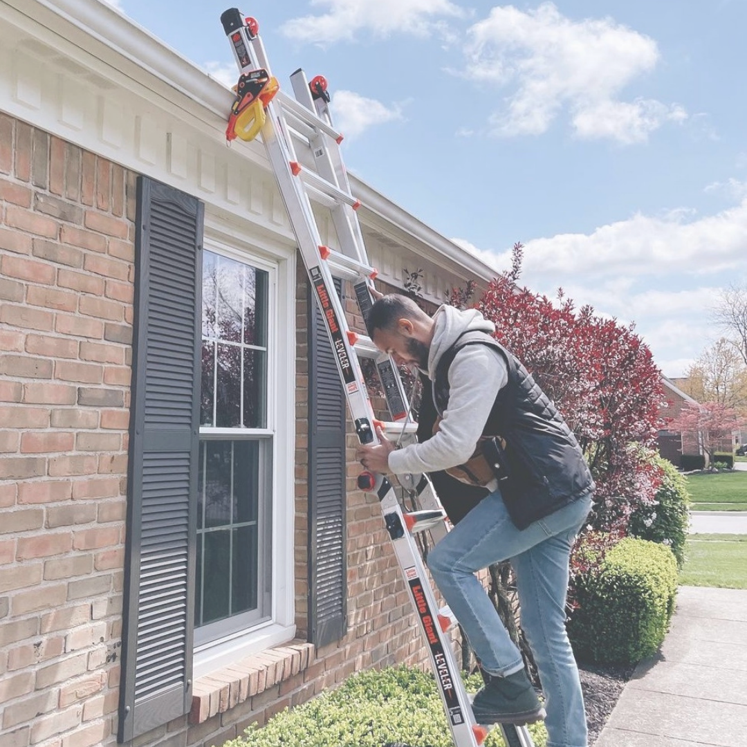 Lock Jaw Ladder Grip Leitersicherungsclip für Dachrinnen, sichere Leiterbefestigung in 5 Sekunden, BG Bau gelistet für Handwerker und Dachdecker
