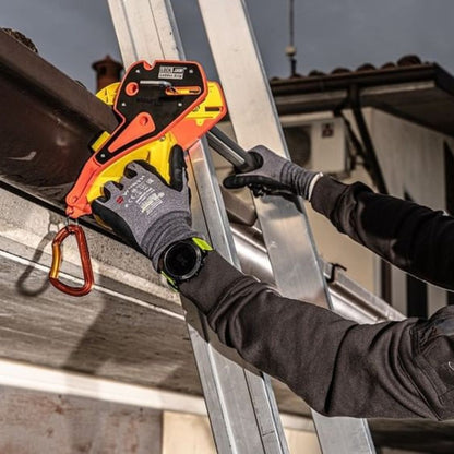Lock Jaw Ladder Grip Leitersicherungsclip für Dachrinnen, sichere Leiterbefestigung in 5 Sekunden, BG Bau gelistet für Handwerker und Dachdecker