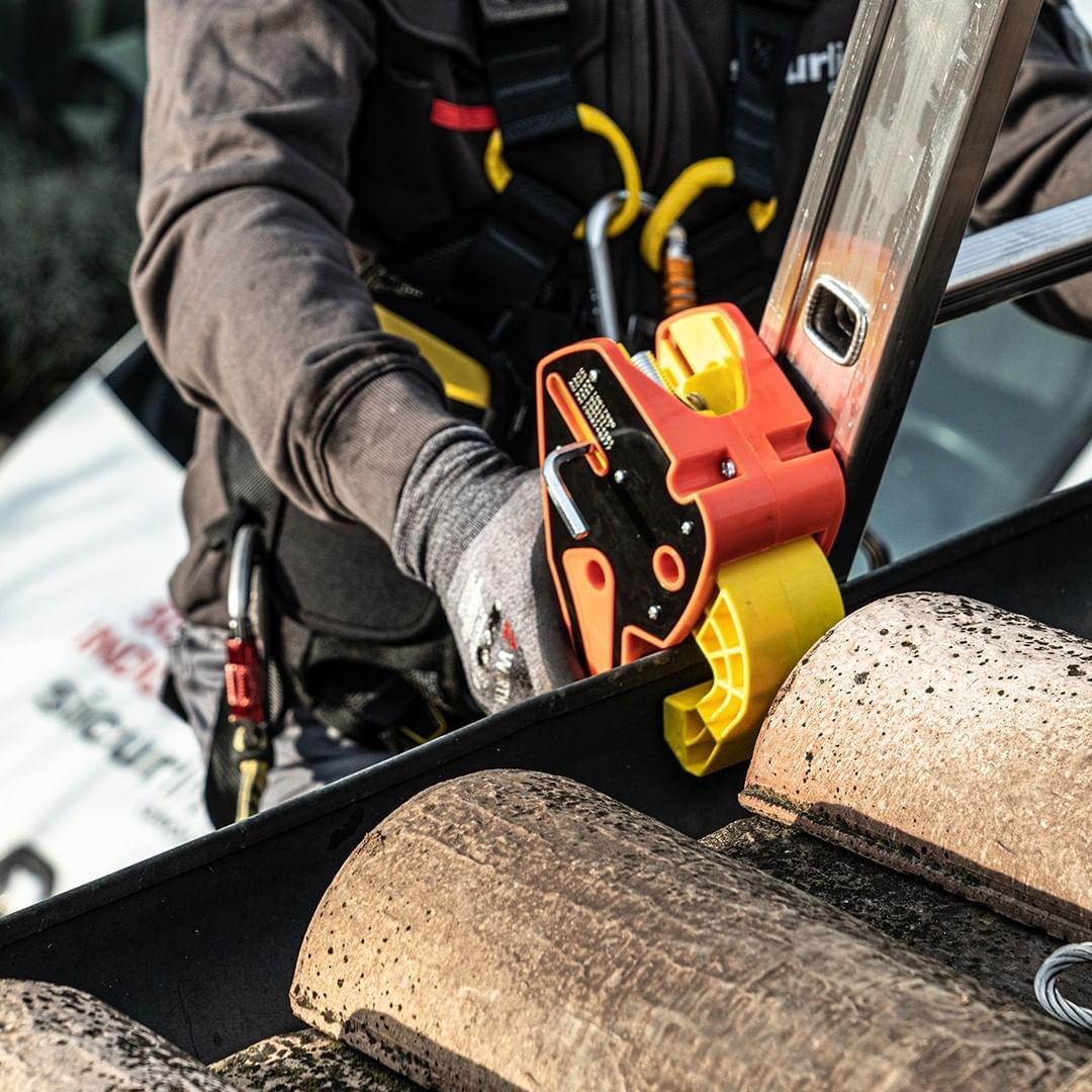 Lock Jaw Ladder Grip Leitersicherungsclip für Dachrinnen, sichere Leiterbefestigung in 5 Sekunden, BG Bau gelistet für Handwerker und Dachdecker