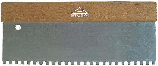 STUBAI Kleberverteilspachtel Z10x10, Holzrück en300 mm