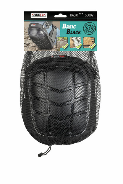 KNEETEK Knieschoner BASIC Black für robusten Einsatz  | Knieschützer für optimale Entlastung beim Arbeiten auf Knien | Kniepolster geeignet für Fliesenleger, Hobby-Handwerker, DIY-Bereich