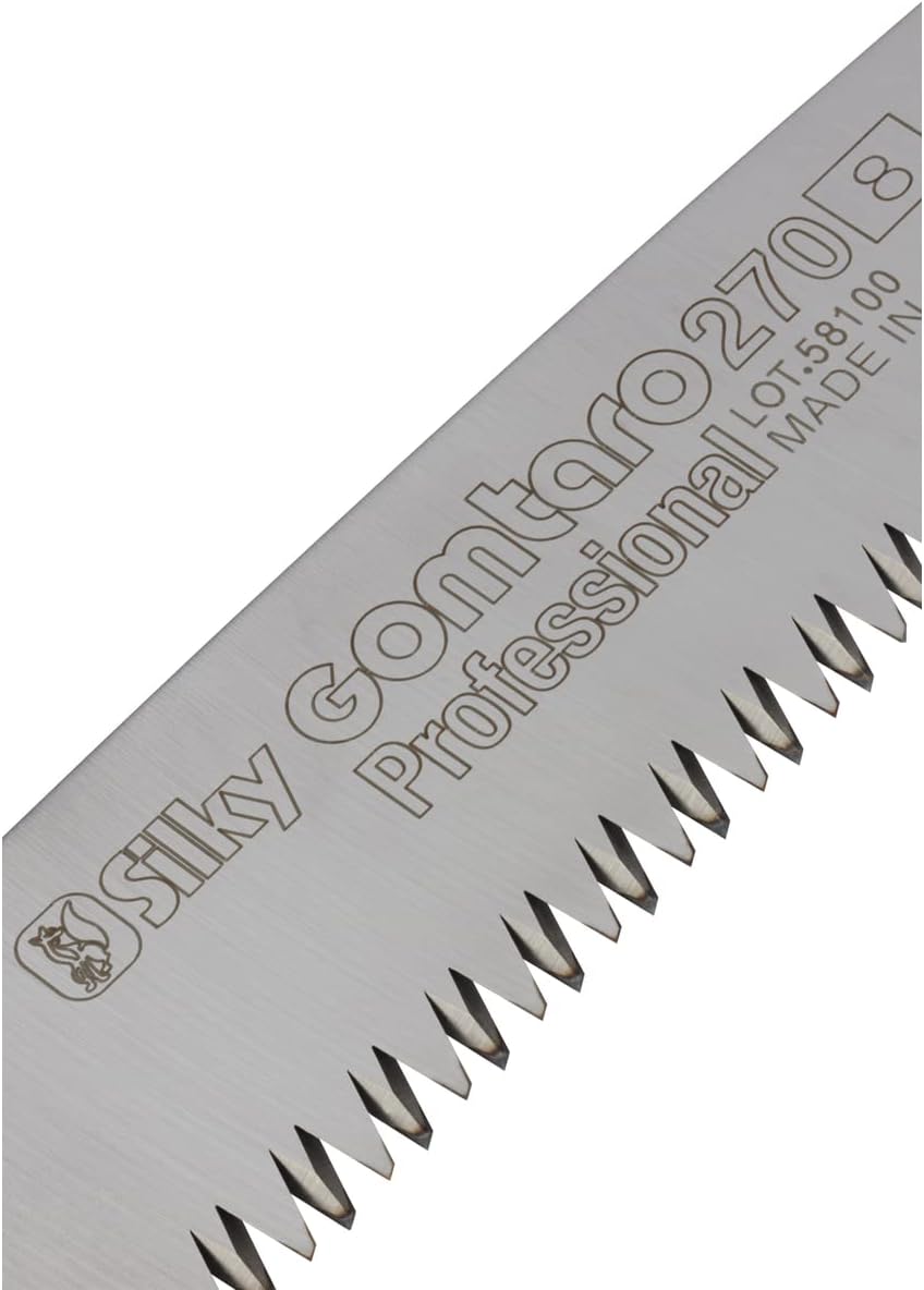 Silky Ersatzblatt für Gomtaro 270 mm – grobe Mirai-Me Verzahnung (8 ZpZ) | gerades Zugsägeblatt für Ast- und Baumsägen | schnelle, saubere Schnitte in frischem Holz, Hartchrombeschichtung gegen Korrosion und Harz