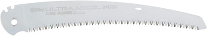 Silky Ersatzblatt für Ultra Accel Curve 240mm Klappsäge, gebogenes Sägeblatt mit grober Mirai-Me Verzahnung 7,5 Zähne/30mm, schnelle saubere Schnitte, ideal für Baumpflege und Astschnitt