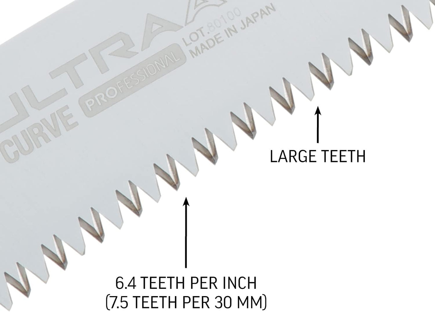 Silky Ultra Accel Curve 240 mm Klappsäge – gebogenes Sägeblatt mit grober Mirai-Me Verzahnung 7,5 ZpZ, Aluminium-Gummigriff für schnelle Schnitte bei Oberhandarbeiten und Baumpflege