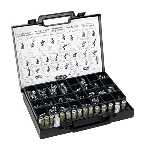 Pressol Schmiernippel-Sortimentskasten, 387 Stück