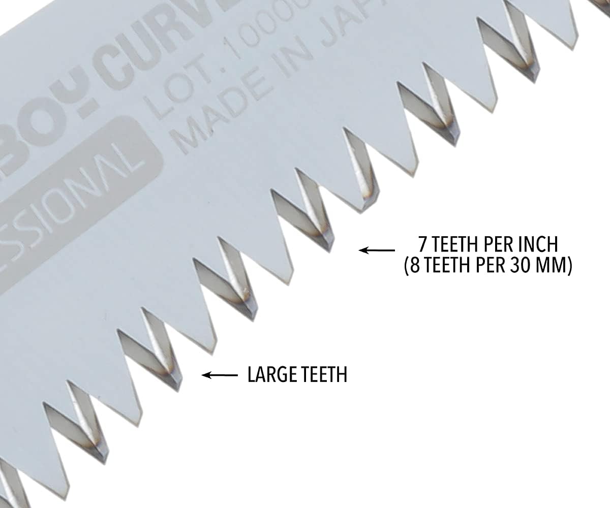 SILKY PocketBoy Curve 170 mm Professional Klappsäge | gebogenes Blatt, grob | Pull-Cut 15–20% schneller als gerade | impulsgehärtete Zähne | Gürtelholster Hartplastik