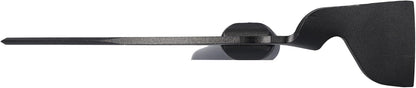 STUBAI Eispickel LEVEL 59 cm | ergonomisch gebogener Leicht-Eispickel 475 g | Aluminiumstiel & Stahlkopf sandgestrahlt, lasergraviert | mattschwarz | für Bergsteigen, Hochtour Eis & Stufenschlagen Pro