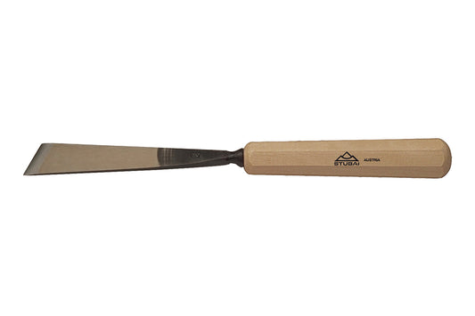 STUBAI Schnitzersatz S520 | 5-teiliges Schnitzwerkzeug-Set in Rolltasche | Enthält Balleisen 20 mm, Flacheisen 16 mm, Hohleisen 10 mm & 6 mm, Gaißfuß 6 mm | Für Anfänger & Fortgeschrittene
