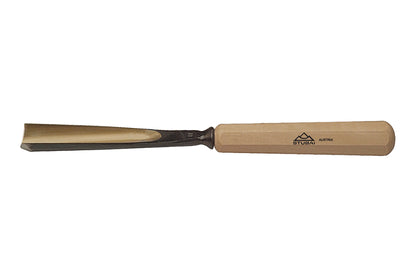 STUBAI Schnitzeisen- & Riffelraspelsatz Nr. 1 – 6-tlg. | Pro Set für Holzschnitzerei | 3 Schnitzeisen, 2 handbehauene Miniraspeln & Kerbschnitzmesser | in Rolltasche für Detail- & Reliefarbeiten