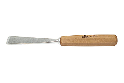 STUBAI S550 Schnitzersatz 4-tlg. | Grundausstattung für Holzschnitzerei & Bildhauerei | 4 Schnitzeisen (Flach- & Hohleisen) mit Holzheften | In robuster Rolltasche, ideal für Skulpturen 30–80 cm