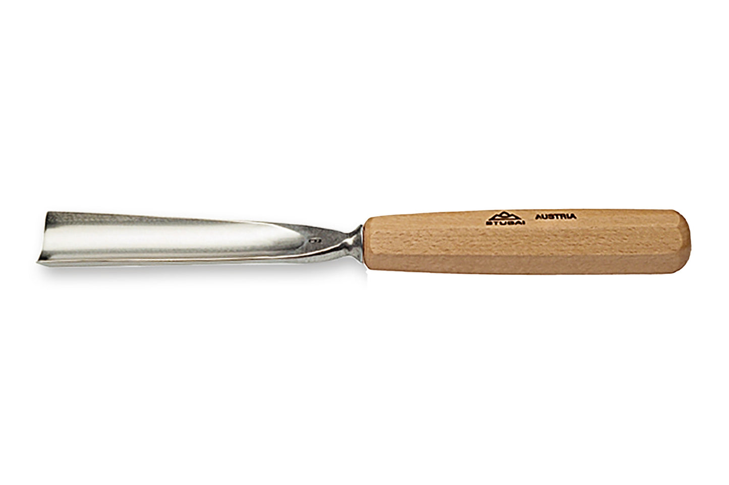 STUBAI S550 Schnitzersatz 4-tlg. | Grundausstattung für Holzschnitzerei & Bildhauerei | 4 Schnitzeisen (Flach- & Hohleisen) mit Holzheften | In robuster Rolltasche, ideal für Skulpturen 30–80 cm