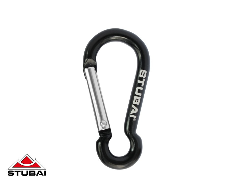 STUBAI Attach Fangkarabiner schwarz