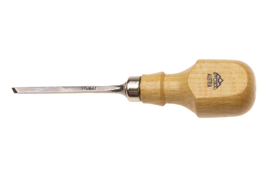Stubai Gerades Mikro-Balleisen, schräg 4 mm, Palm Chisel Heft