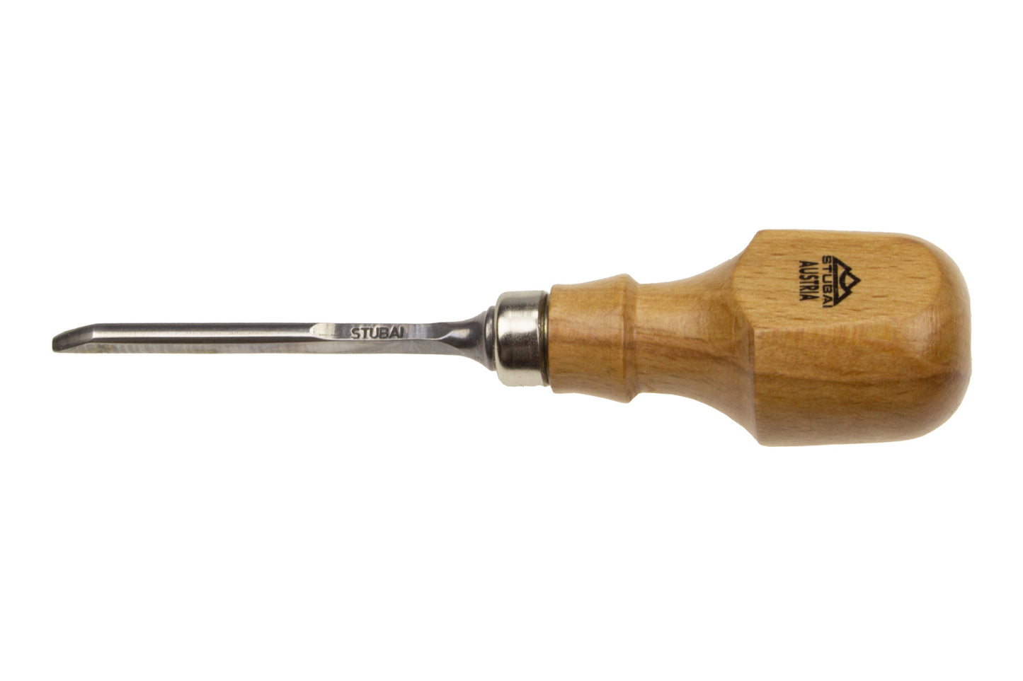 Stubai Gerades Mikro-Hohleisen 3 mm, Palm Chisel Heft