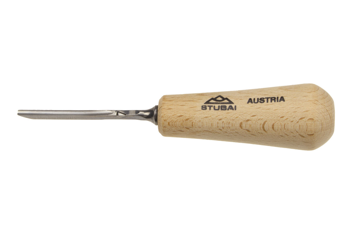 Stubai Gerades Mikro-Hohleisen 10 mm, Birne Heft