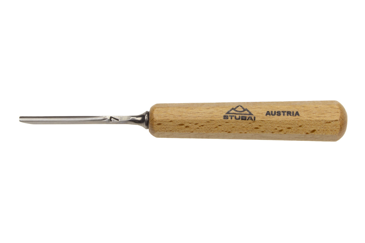 Stubai Gerades Mikro-Hohleisen 12 mm, Schnitzer Heft